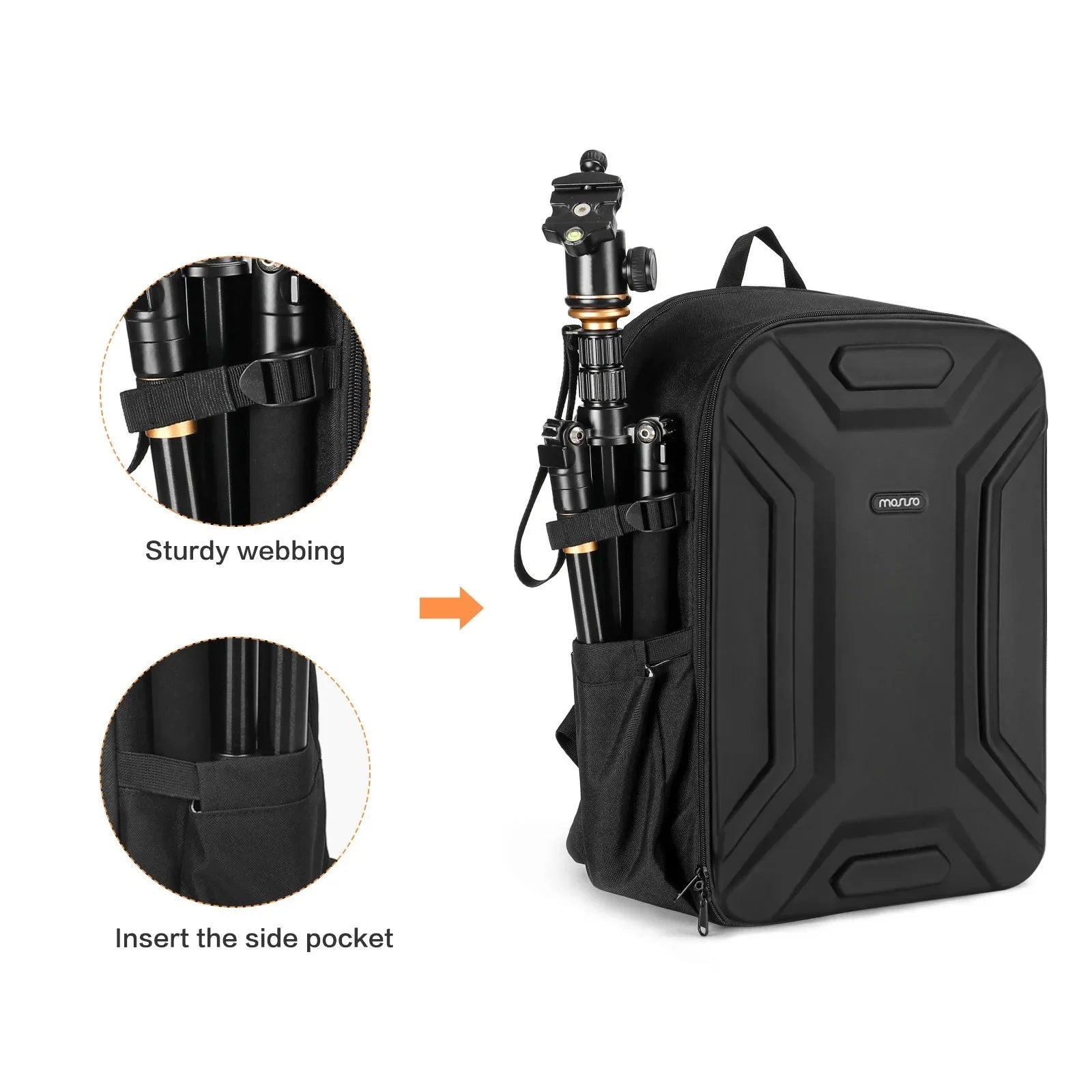 NNEOBA Waterproof Photography Backpack Black