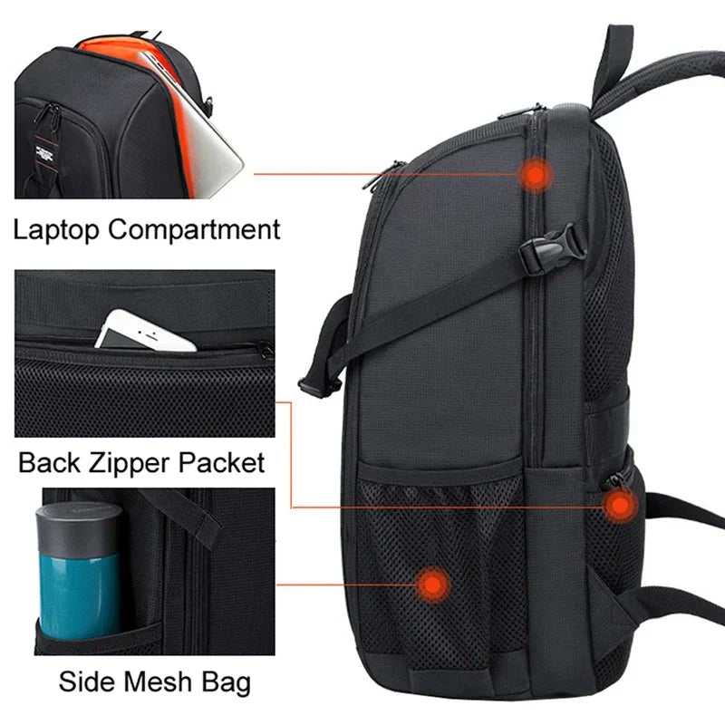 Waterproof Backpack Photography Orange