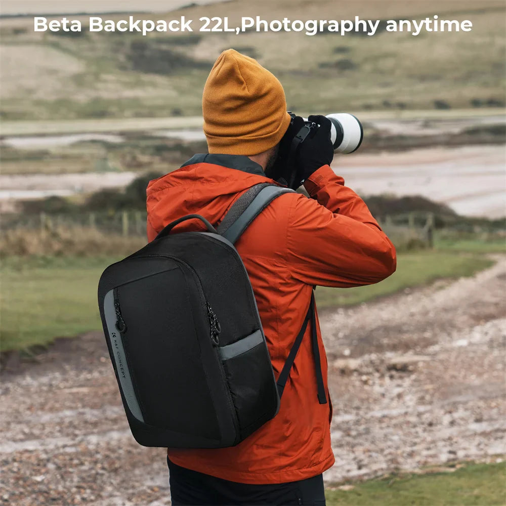 NNEOBA 22L Photography Camera Backpack Black