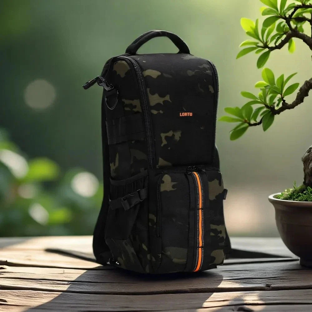 NNEOBA Waterproof Photography Camera Backpack Black