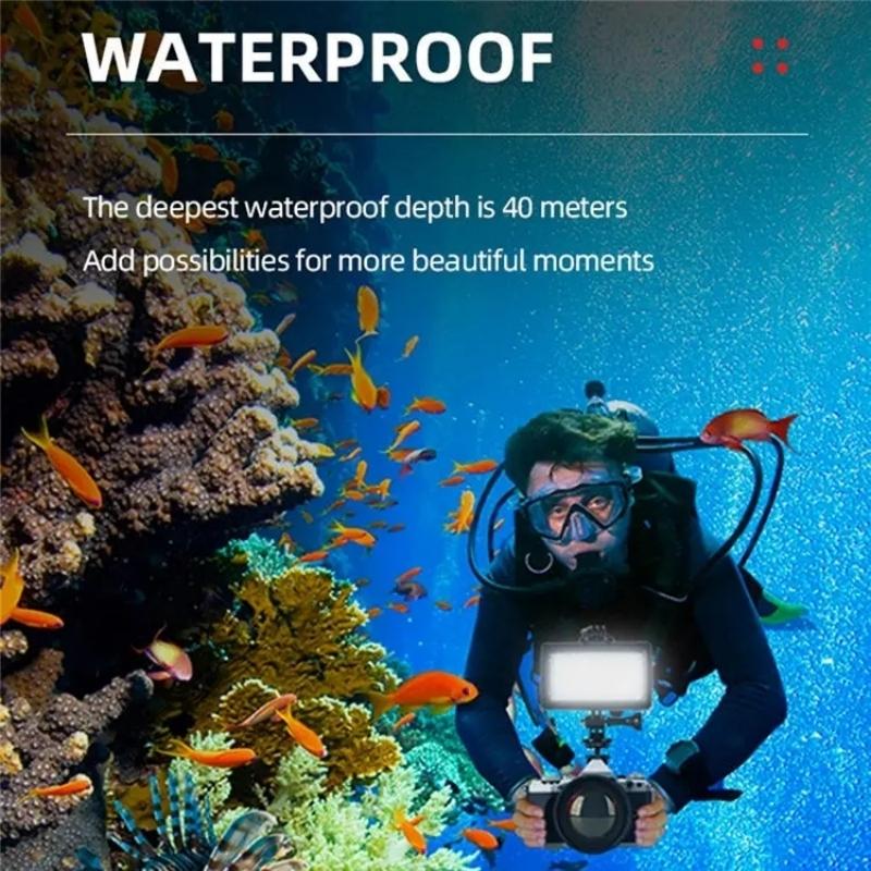 NNEIDS Rechargeable Diving Photography Waterproof Led Fill Light - Rgb