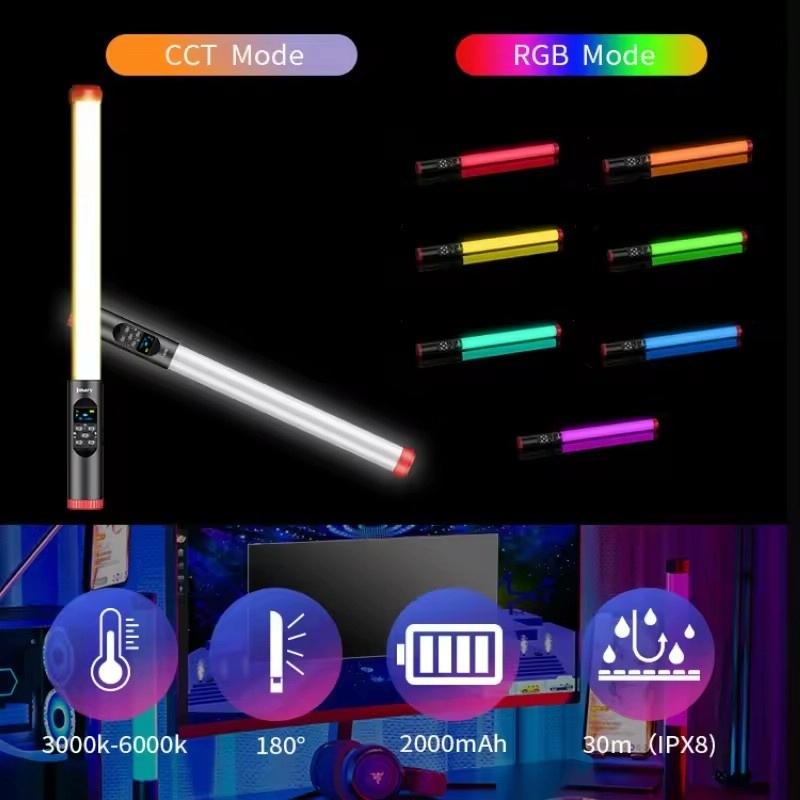 NNEIDS Waterproof Rgb Handheld Led Fill Light For Outdoor Photography