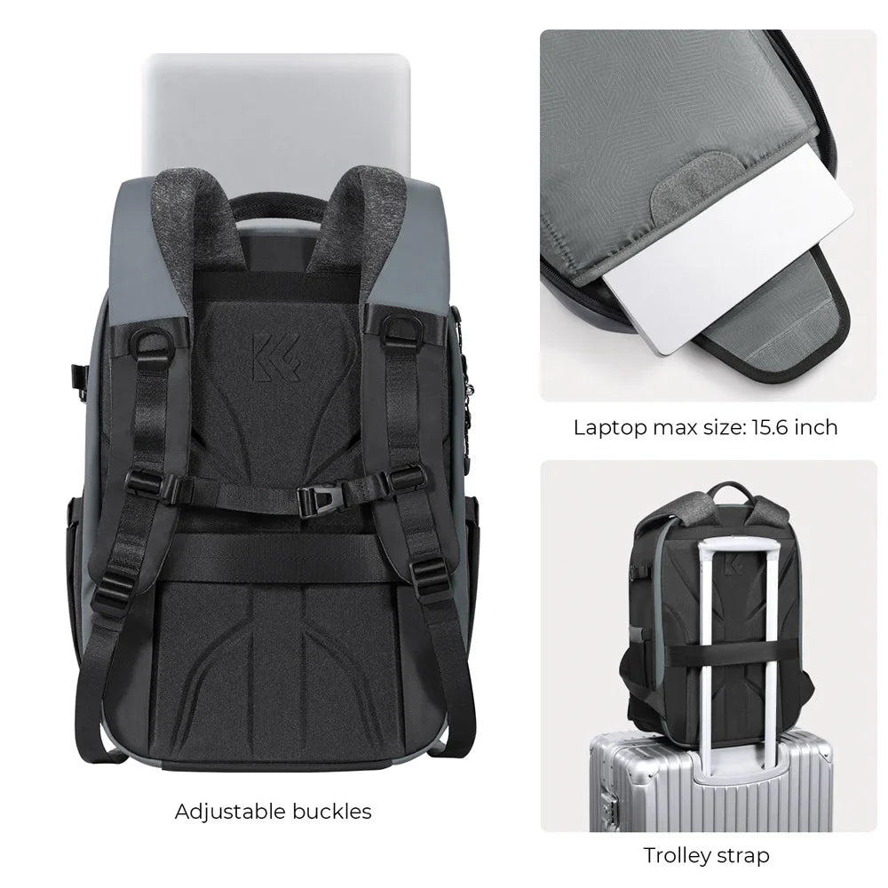 NNEOBA 22L Photography Camera Backpack Black