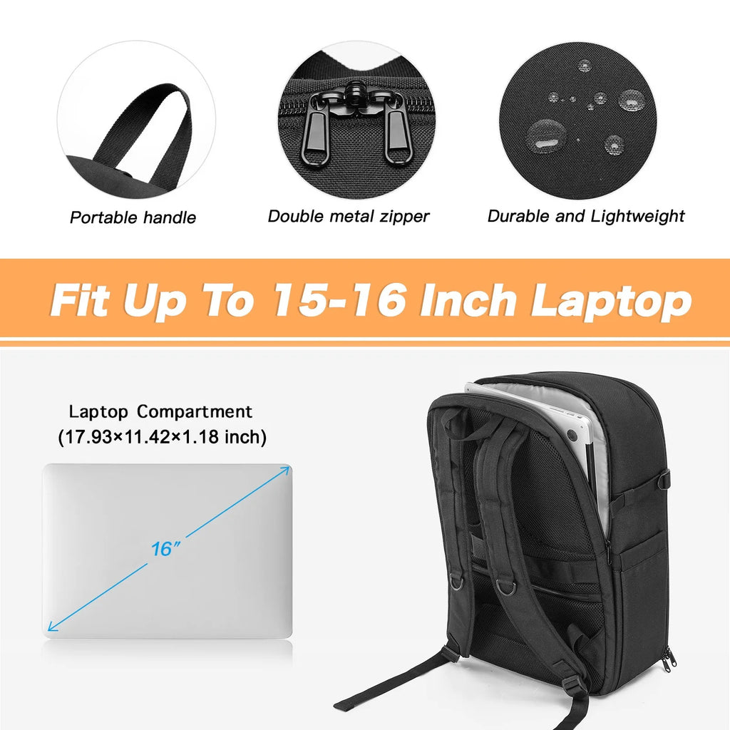 NNEOBA Waterproof Photography Backpack Black