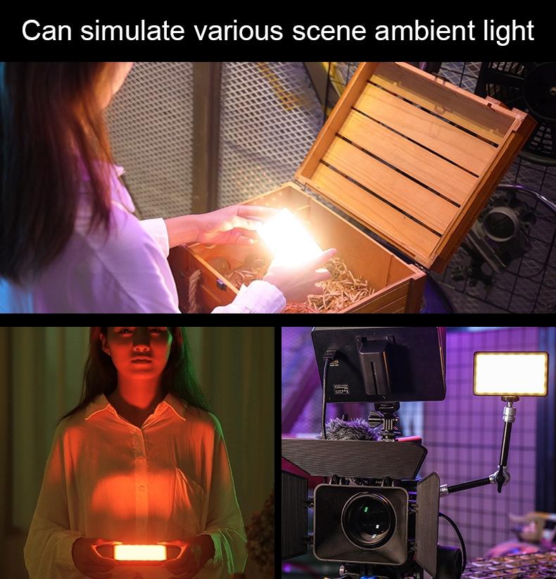 NNEIDS Mini Rgb Photography Fill Light With 52 Leds